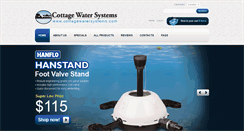 Desktop Screenshot of cottagewatersystems.com