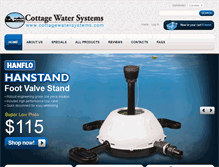 Tablet Screenshot of cottagewatersystems.com